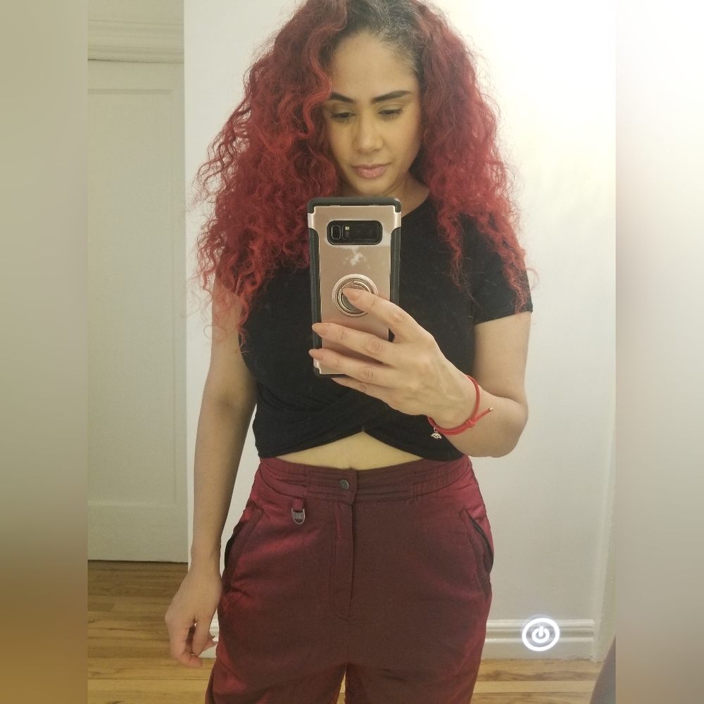 Black crop top